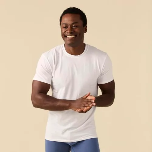Gildan ▫️ Camisolas elásticas de algodão pacote com várias peças de roupa interior (pacote de 3) para homem 2