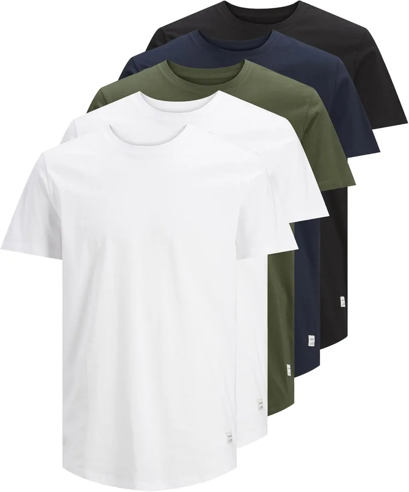 JACK & JONES ▫️ Camiseta lisa com gola redonda