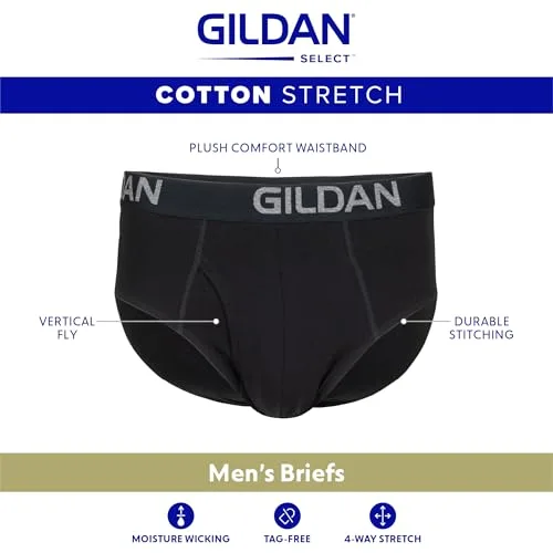 Gildan ▫️ Cuecas justas Cotton Stretch para homem (conjunto de 5) 3