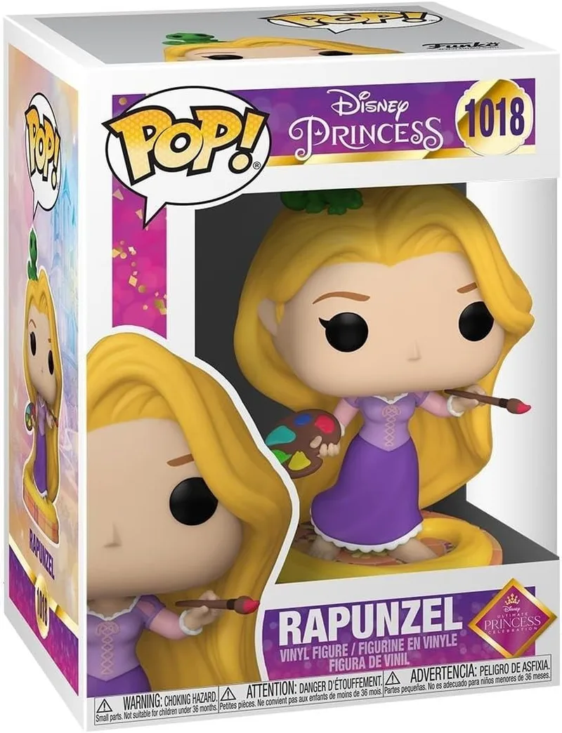 Funko ▫️ Pop! Disney: Ultimate Princess - Rapunzel - Princesas da Disney - Figura de vinil colecionável - Ideia para presente - Produtos oficiais - Brinquedos para crianças e adultos - Fãs de filmes - Figura para colecionadores