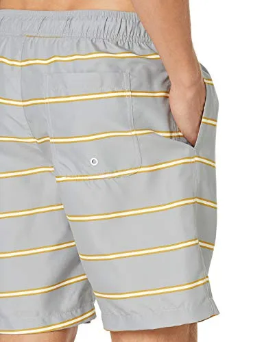 Amazon Essentials ▫️ Calção de banho para homem com 23 cm, forro em malha, bolsos e fecho com cordão 4