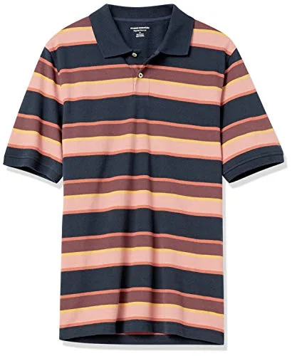 Amazon Essentials ▫️ Polo de algodão piqué de manga curta e corte normal (disponível em tamanhos grandes) para homem 7