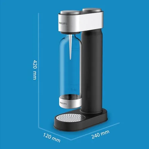 PHILIPS ▫️ Water ADD4902BK / 10 GoZero Máquina de água com gás, plástico, 1 litro, preta 3