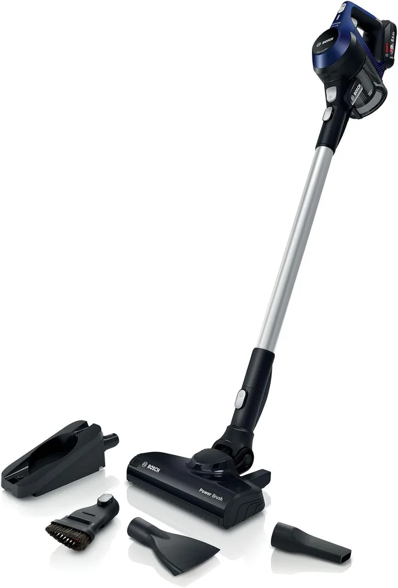 Bosch ▫️ Unlimited Series 6 BBS611MAT - Aspirador de mão e sem fio com acessórios, azul