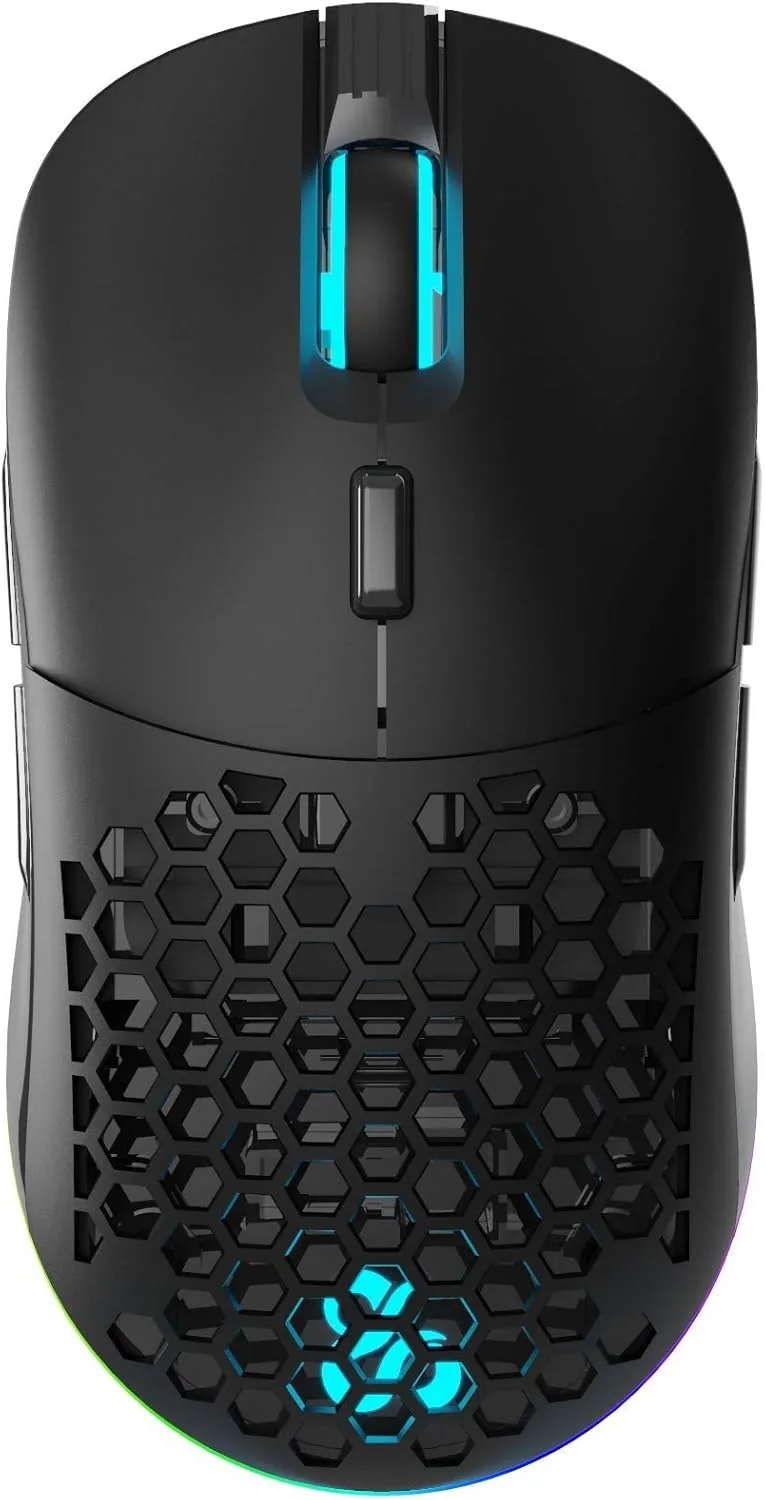 NEWSKILL ▫️ Arakne Elite Rato de Jogo Sem Fios RGB 16 000 DPI Modular Ambidestro Leve 95 g Preto