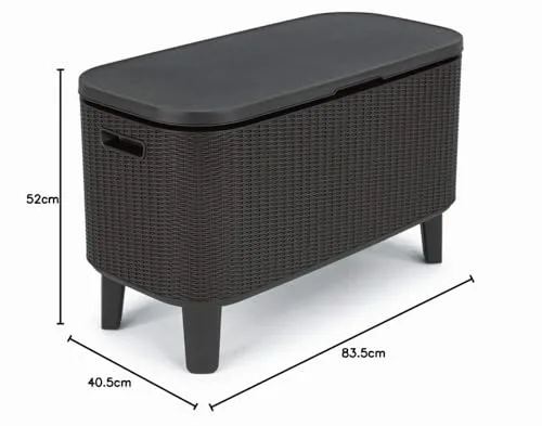 Keter ▫️ Bevy Bar - Mesa-frigorífico para exterior e jardim, capacidade de 60 L, cor grafite 3