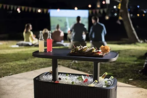 Keter ▫️ Bevy Bar - Mesa-frigorífico para exterior e jardim, capacidade de 60 L, cor grafite 4