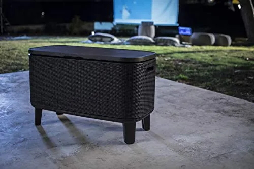 Keter ▫️ Bevy Bar - Mesa-frigorífico para exterior e jardim, capacidade de 60 L, cor grafite 5