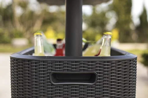 Keter ▫️ Bevy Bar - Mesa-frigorífico para exterior e jardim, capacidade de 60 L, cor grafite 6