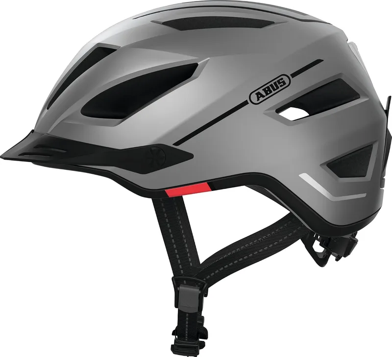 ABUS ▫️ Capacete urbano Pedelec 2.0 - Capacete de bicicleta com luz traseira e proteção contra a chuva - Para o trânsito urbano - Para homem e mulher