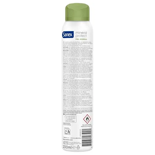 Sanex ▫️ Mineral Protect, Desodorizante em Spray para Pele Normal, Embalagem de 6 x 200 ml 3
