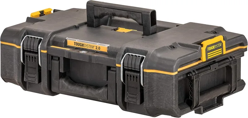 DEWALT ▫️ DWST83293-1 - Mala TOUGHSYSTEM, Capacidade reduzida, IP65, Robusta, Ranhura TAG TOOL CONNECT, Pegas ergonómicas, Dimensões: 554 x 371 x 165 mm