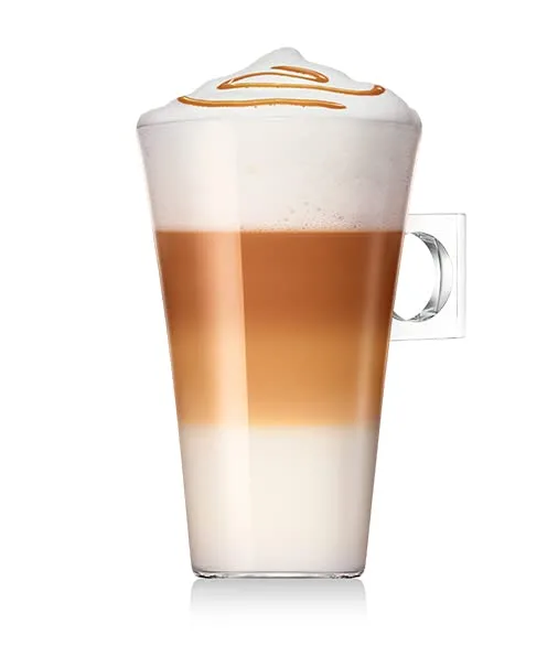 Nescafé Dolce Gusto ▫️ Latte Macchiato Caramelo - Cápsulas de café, 48 cápsulas (3 x 16), 8 chávenas de café (24 cápsulas por chávena) - Sabor a caramelo - Originais para máquinas de café Dolce Gusto 5