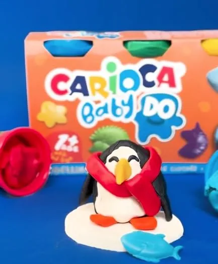 CARIOCA ▫️ Massa de modelar infantil para bebés a partir de 1 ano, secagem ao ar, 8 unidades 5