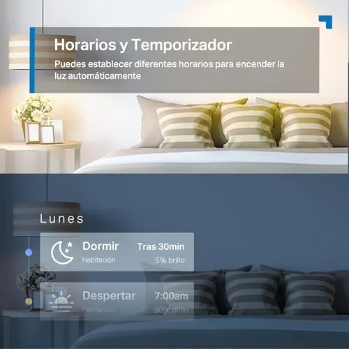Tapo ▫️ L530E (Conjunto de 2) - Lâmpada inteligente Wi-Fi, RGB multicolorida, 800 lm, E27 5