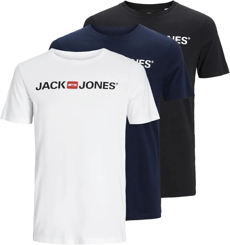 JACK & JONES ▫️ Camiseta básica com decote em V