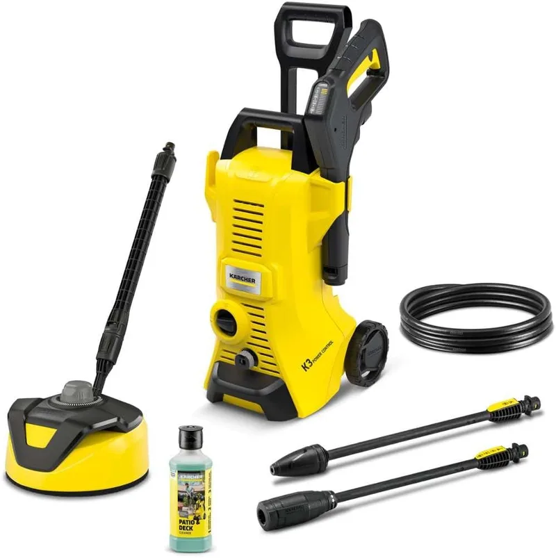 Karcher ▫️ Kärcher, Aparelho de limpeza de alta pressão K 3 Power Control Home T 5, Suporte de aplicação inteligente, Eficaz contra a sujidade do dia a dia, 120 Bar, 1.600 W, 380 L/h