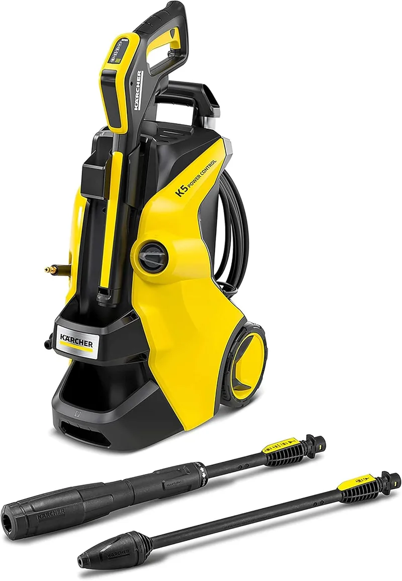 KÄRCHER ▫️ Máquina de lavar a pressão K 5 Power Control, Pressão: 145 Bar, Caudal: 500 l/h, Cobertura: 40 m²/h, Peso: 13 kg, Mangueira e pistola de pulverização de alta pressão incluídas