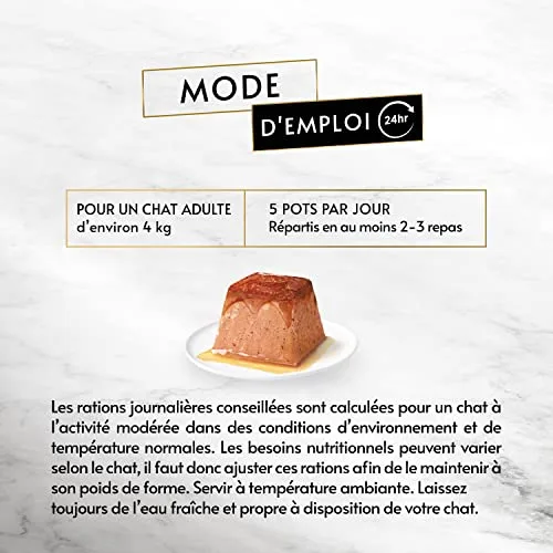 Gourmet ▫️ PURINA Revelations Mousse, Comida húmida para gatos em molho, Frango e Vitela, 48 unidades (48 x 57 g) 4