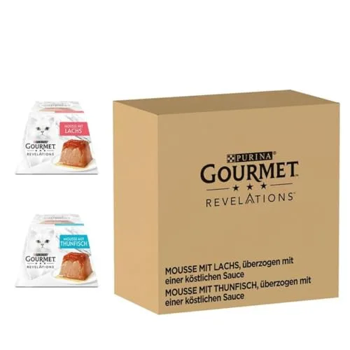 Gourmet ▫️ Revelations Mousse com Molho de Salmão e Atum – comida húmida para gatos 2