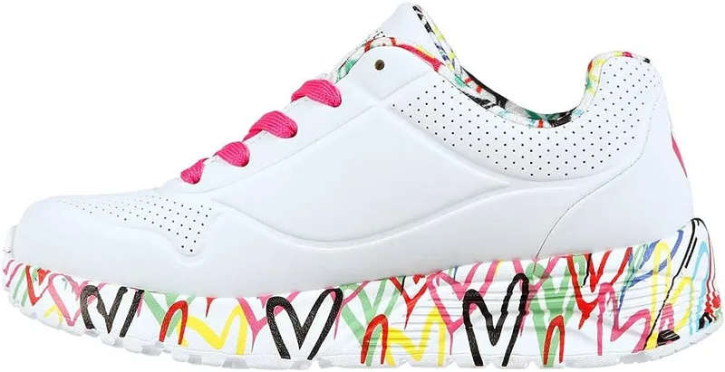 Skechers ▫️ Uno Lite Lovely Luv Ténis desportivos para meninas