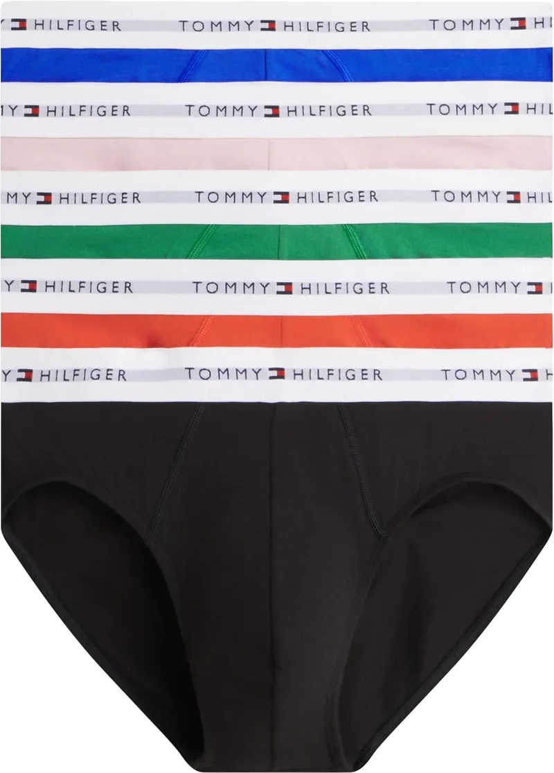 Tommy Hilfiger ▫️ 5p Brief Um0um03963 Cuecas de homem (Conjunto de 5)