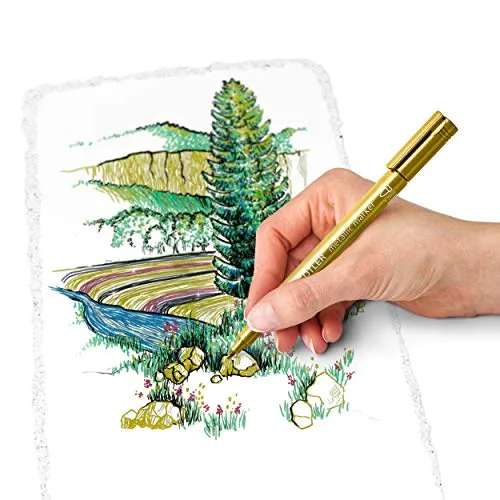 STAEDTLER ▫️ 8323 Marcadores metálicos – 10 cores, 1–2 mm 4