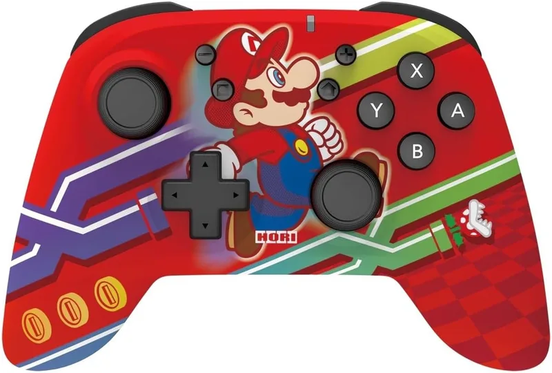 Hori ▫️ Comando Horipad sem fios Super Mario (Nintendo Switch)
