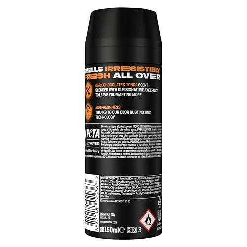 AXE ▫️ Desodorizante Dark Temptation - 150 ml - Embalagem de 6 unidades. 3