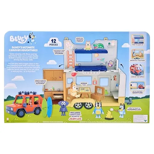 Bluey ▫️ Conjunto de brinquedos «Caravana» com figuras de 6,3-7,6 cm 3