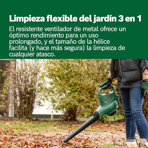 Bosch ▫️ Aspirador e soprador de folhas elétrico UniversalGardenTidy 3000 3