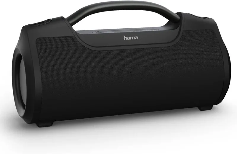 Hama ▫️ Altifalante portátil Bluetooth com som potente de 60 W, resistente à água (IPX6), bateria com autonomia de 12 horas, Bluetooth, AUX e USB-C