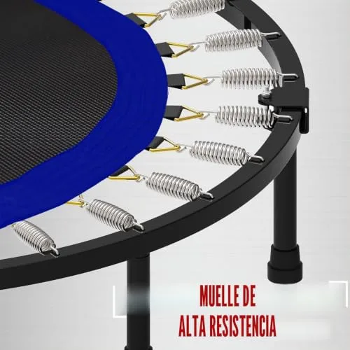 Kanchimi ▫️ Mini-trampolim dobrável de 40 polegadas para exercício em recintos fechados, com pega, capacidade máxima de 150 kg 2