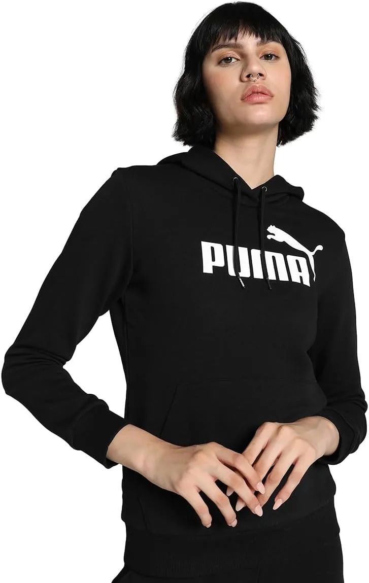 PUMA ▫️ Camisola com capuz de lã com logótipo Essentials (disponível em tamanhos grandes) Camisola para mulher