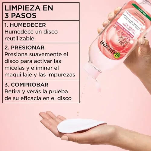 Garnier ▫️ SkinActive Água Micelar com Água de Rosas Fórmula Vegana, 400 ml 7