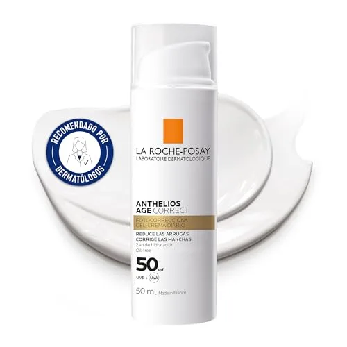 La Roche-Posay ▫️ La Roche Posay - Gel-creme protetor antienvelhecimento, fotocorrector para uso diário com FPS 50, corrige rugas e manchas, melhora a elasticidade, fórmula com Cellox-B3 Tech, Anthelios Age Correct, 50 ml 2