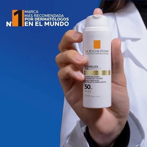 La Roche-Posay ▫️ La Roche Posay - Gel-creme protetor antienvelhecimento, fotocorrector para uso diário com FPS 50, corrige rugas e manchas, melhora a elasticidade, fórmula com Cellox-B3 Tech, Anthelios Age Correct, 50 ml 4