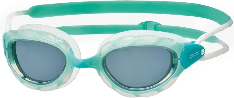 Zoggs ▫️ Óculos de natação Predator para homem e mulher – Óculos de piscina para adultos com lentes UV e antiembaciamento – Fitas deslizantes de fácil ajuste