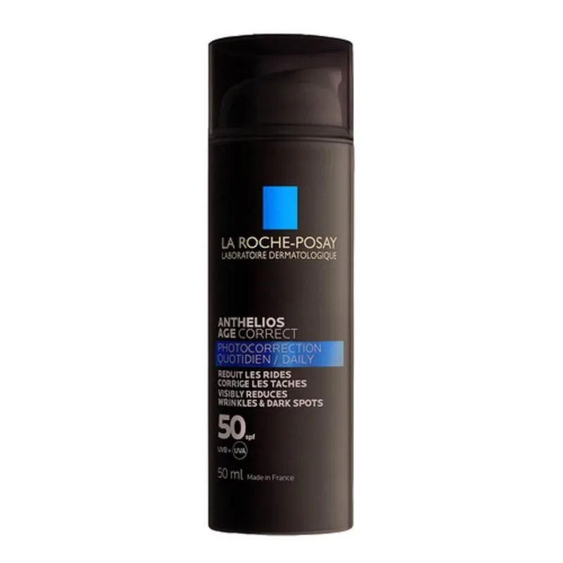 La Roche Posay - Gel-Creme Protetor Anti-Idade, Protetor Solar de Uso Diário com SPF50, Corrige Rugas e Manchas, Melhora a Elasticidade, Fórmula com Cellox-B3 Tech, Anthelios Age Corret, 50 ml