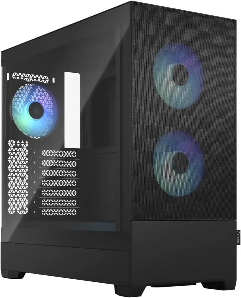 Fractal Design ▫️ Pop Air RGB Preto, Vidro Temperado, Tonalidade Clara