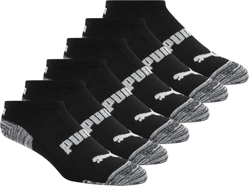 PUMA ▫️ 6 Pack Low Cut Socks - Conjunto de 6 meias invisíveis para mulher