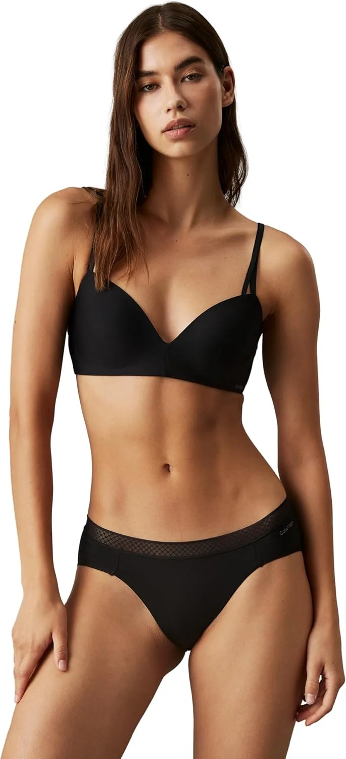 Calvin Klein ▫️ Sutiã de meia copa para mulher, com efeito lifting e elástico
