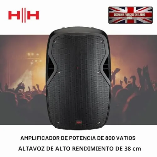 Ibanez ▫️ VECTOR da HH Electronics VRE-15AG2 - Altifalante ativo moldado com Bluetooth - 800 W - 15" LF + 1" CD 2