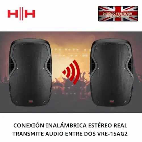 Ibanez ▫️ VECTOR da HH Electronics VRE-15AG2 - Altifalante ativo moldado com Bluetooth - 800 W - 15" LF + 1" CD 4