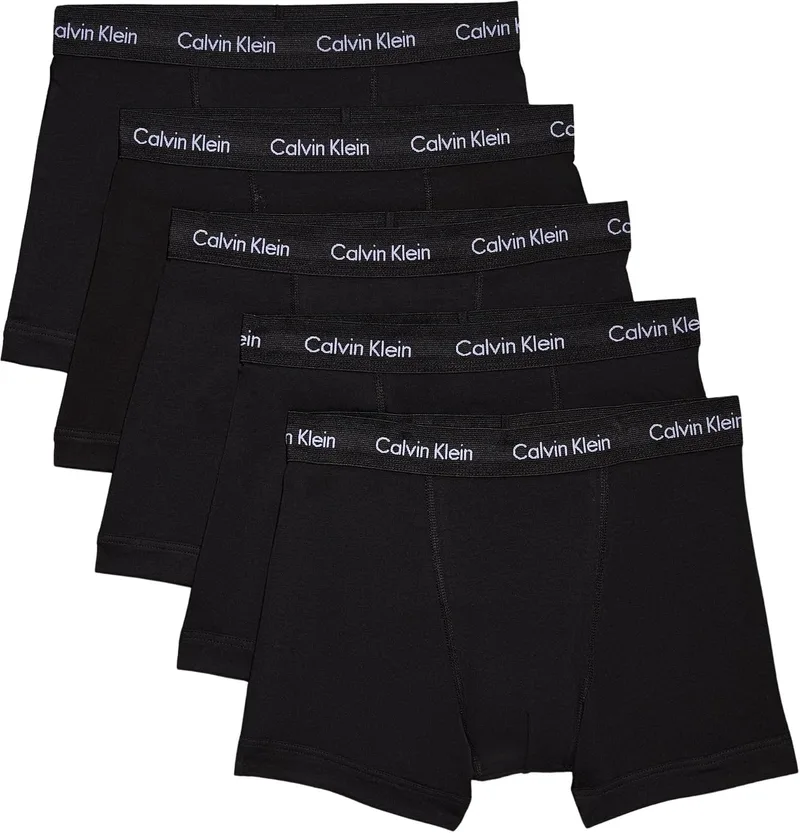 Calvin Klein ▫️ Cuecas boxer, embalagem de 5 peças para homem, com logótipo na cintura