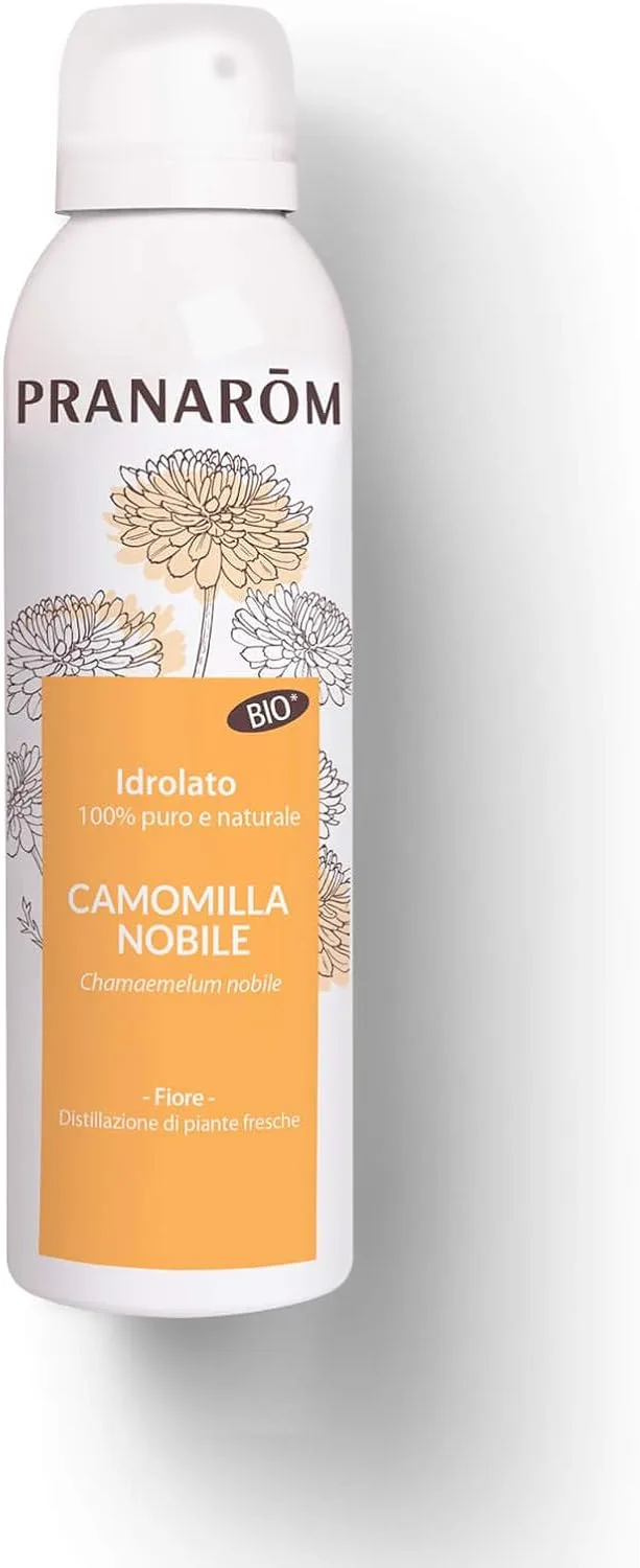 PRANAROM ▫️ Água Floral de Camomila Romana Biológica 150ml - Tónico Facial Suavizante para Pele Sensível, Olhos e Rosto Inchados - Descongestionante Natural e Hidrolato Refrescante