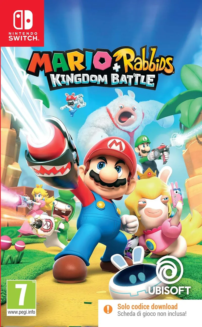 Ubisoft ▫️ Mario + Rabbids Kingdom Battle Código na Caixa Switch - Nintendo Switch [importação italiana].