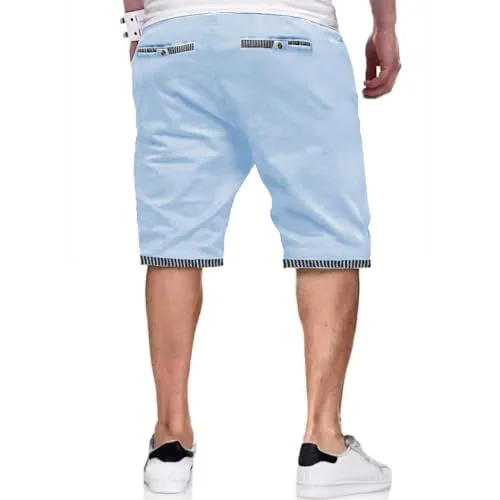 ZOXOZ ▫️ Calções de homem em algodão para o verão com bolsos 2
