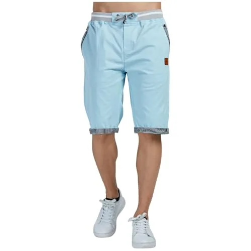 ZOXOZ ▫️ Calções de homem em algodão para o verão com bolsos 4
