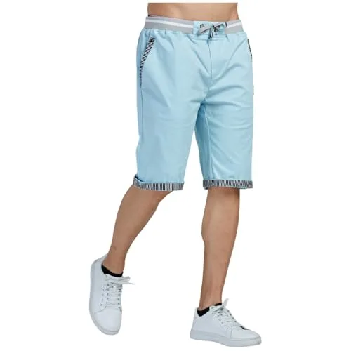 ZOXOZ ▫️ Calções de homem em algodão para o verão com bolsos 5